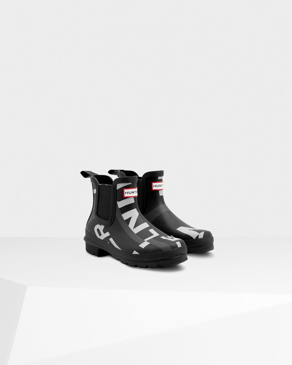 Botas Chelsea Hunter Feminina Pretas - Original Exploded Logo - 10JRYGSUD